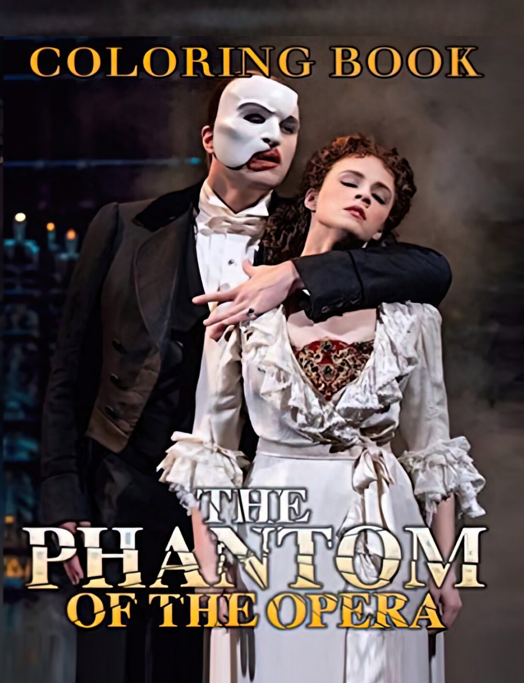 Phantom of the Opera Coloring Book Etsy