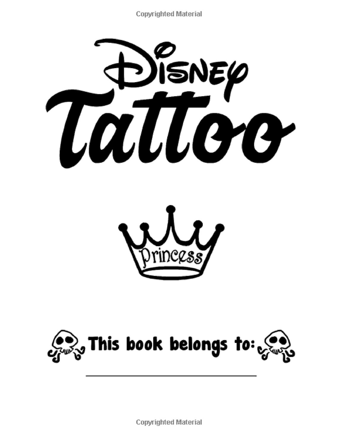 Tattoo Coloring Book Princess Stoner Coloring Book Great Etsy
