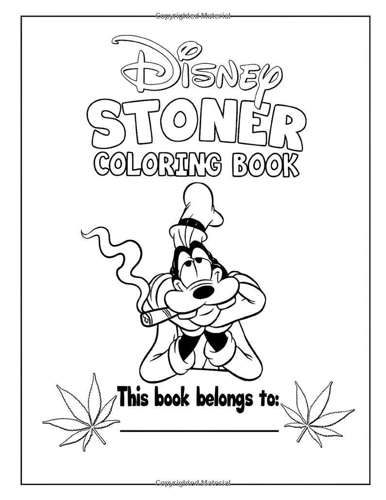 Stoner Coloring Book Adults Coloring Books With Exclusive Etsy