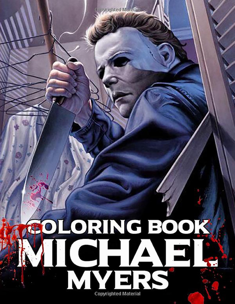Michael Myers Coloring Book: Color One Of The Most Horror | Etsy