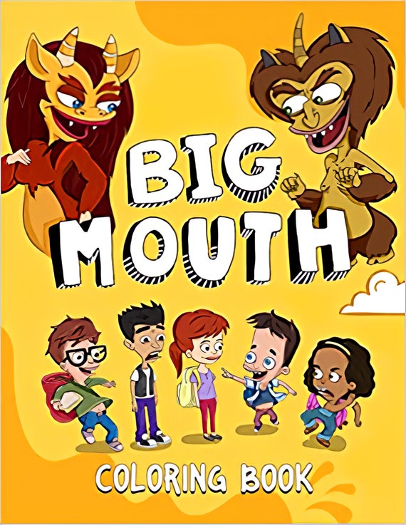 Big Mouth Coloring Book Great Coloring Book for Any Fan of Big | Etsy