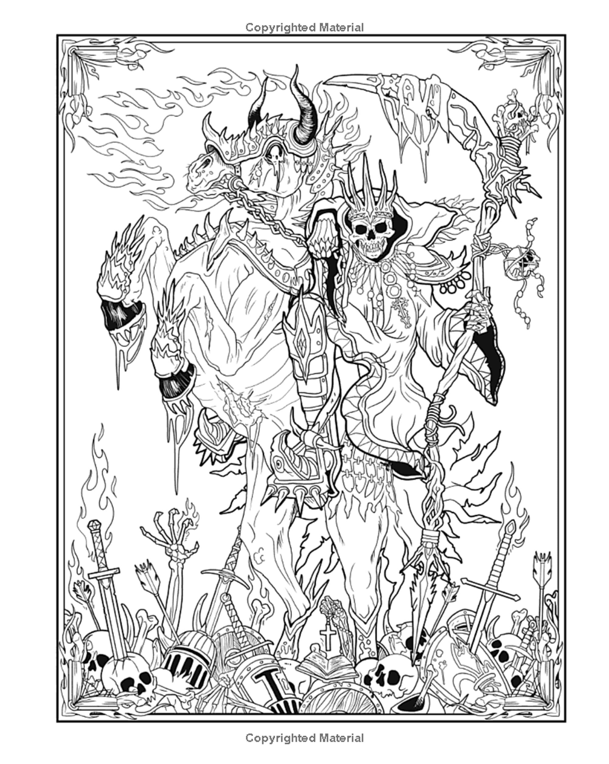 Dark Art A Horror Coloring Book | Etsy