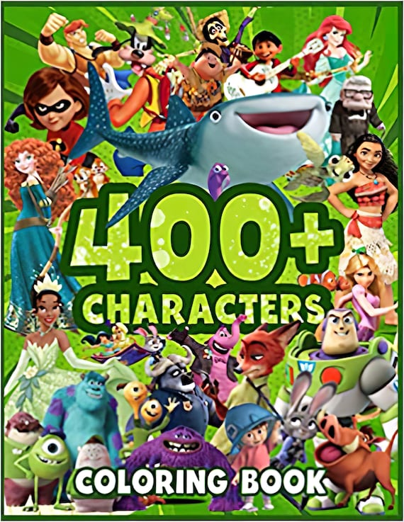 400 Characters Coloring Book: Jumbo Coloring Books for Kids 
