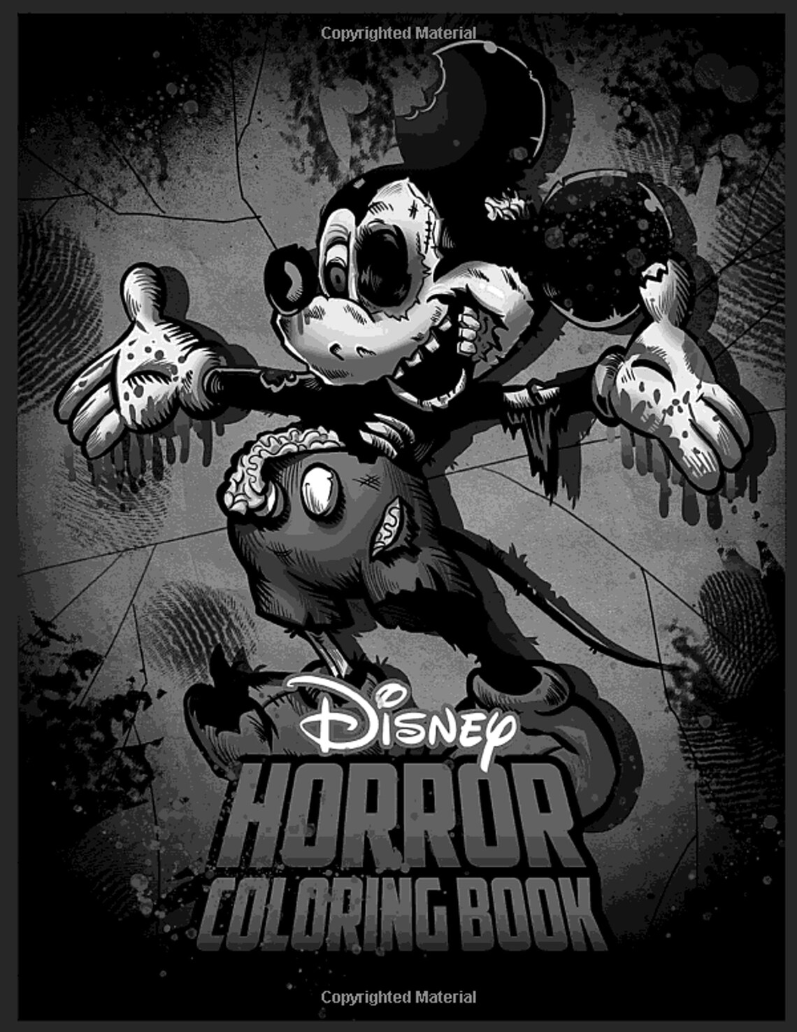 Horror Coloring Book Horror Adult Coloring Book for Stress Etsy