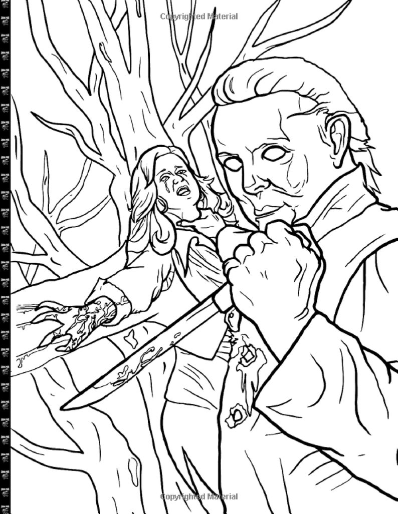 Download Freak Of Horror Coloring Book: Horror Adult Coloring Book ...