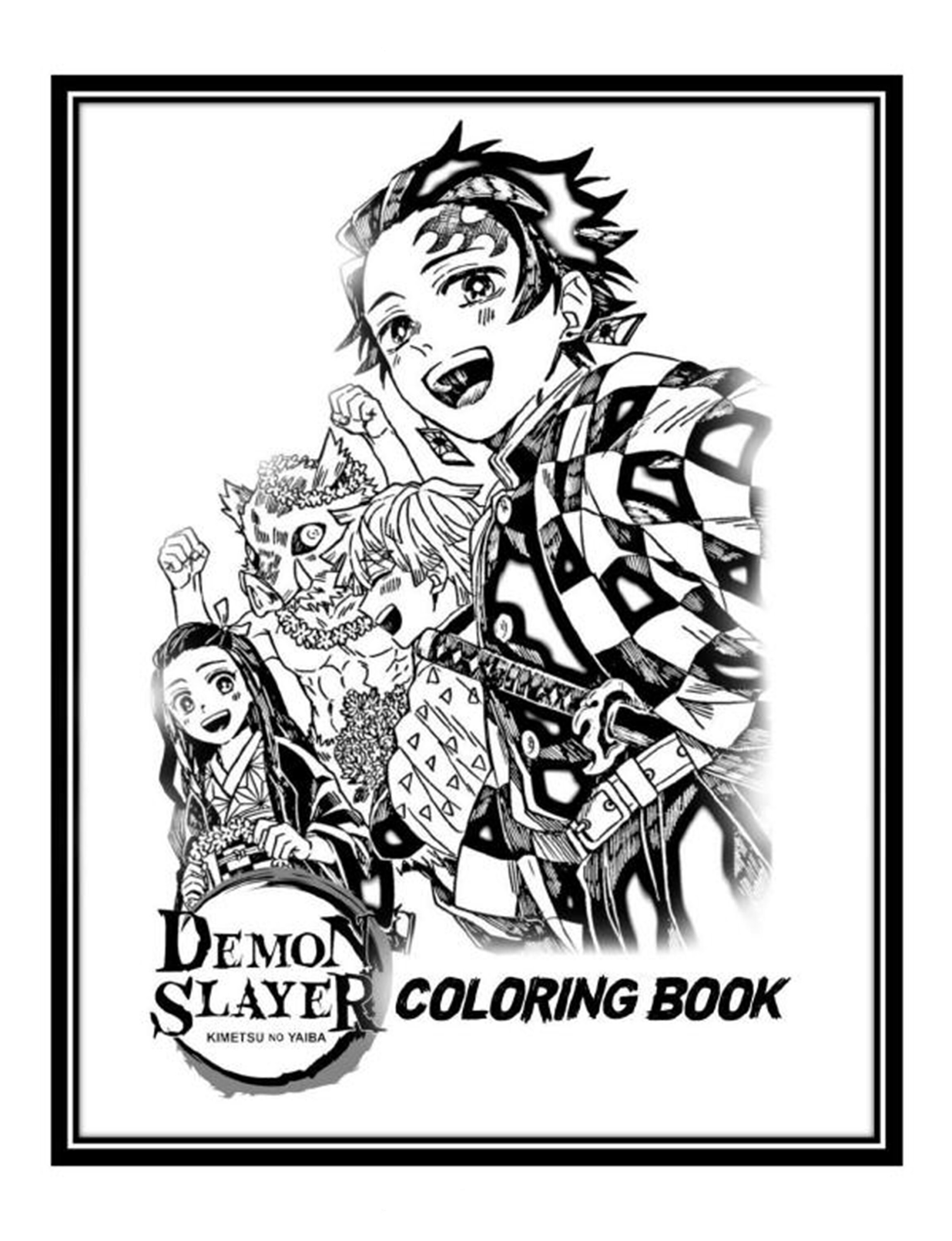 demon slayer coloring book great gifts for anyone being etsy australia