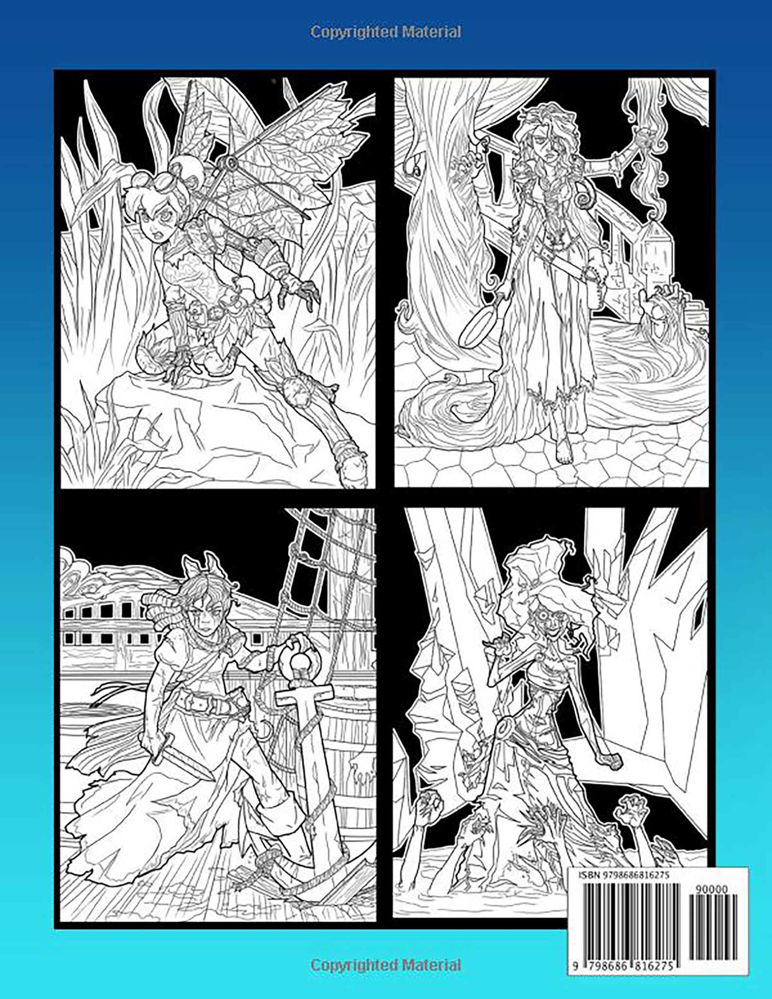 Horror Coloring Book: Awesome Coloring Books for Adults and - Etsy
