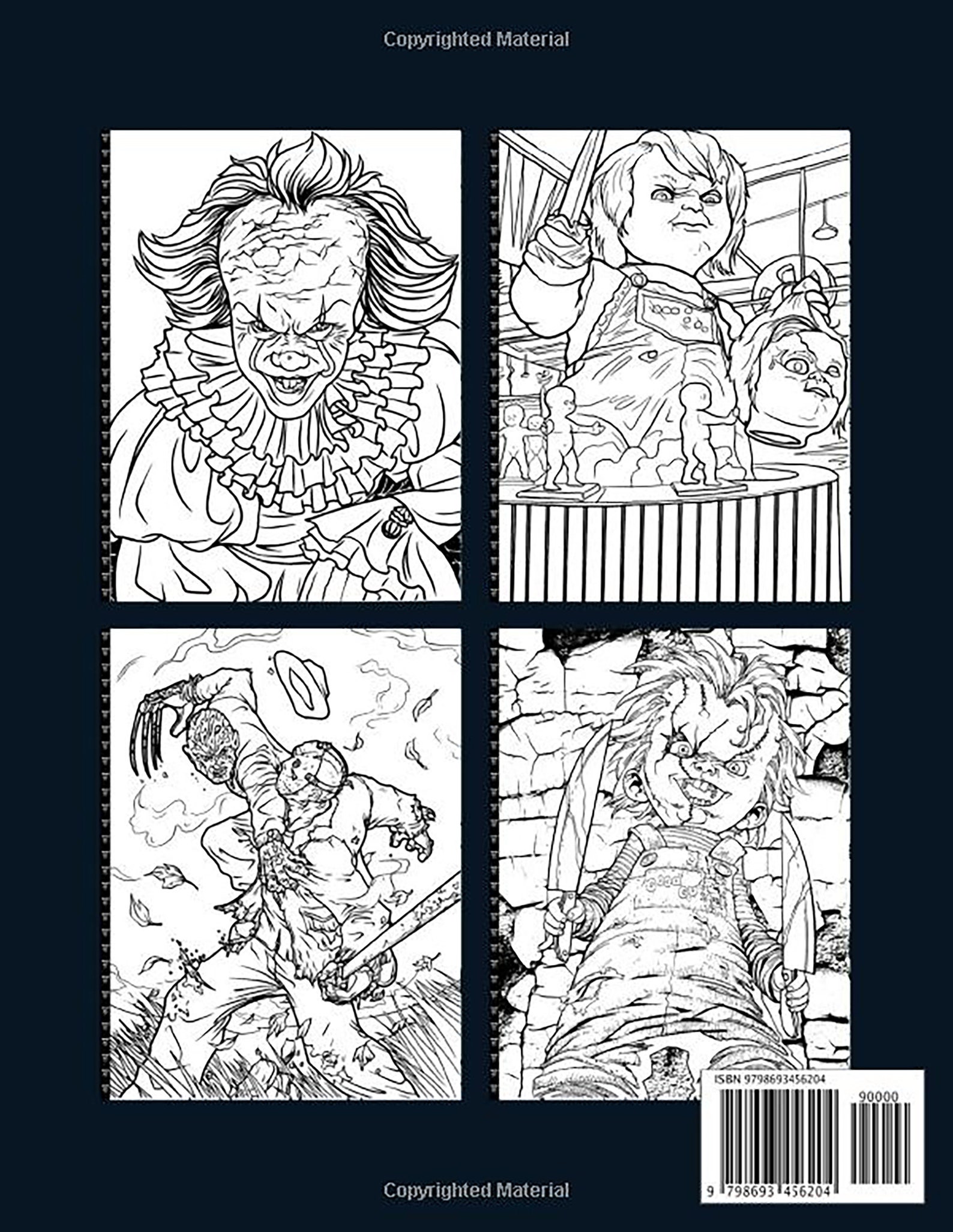 Freak Of Horror Coloring Book Freak Of Horror Coloring Book | Etsy