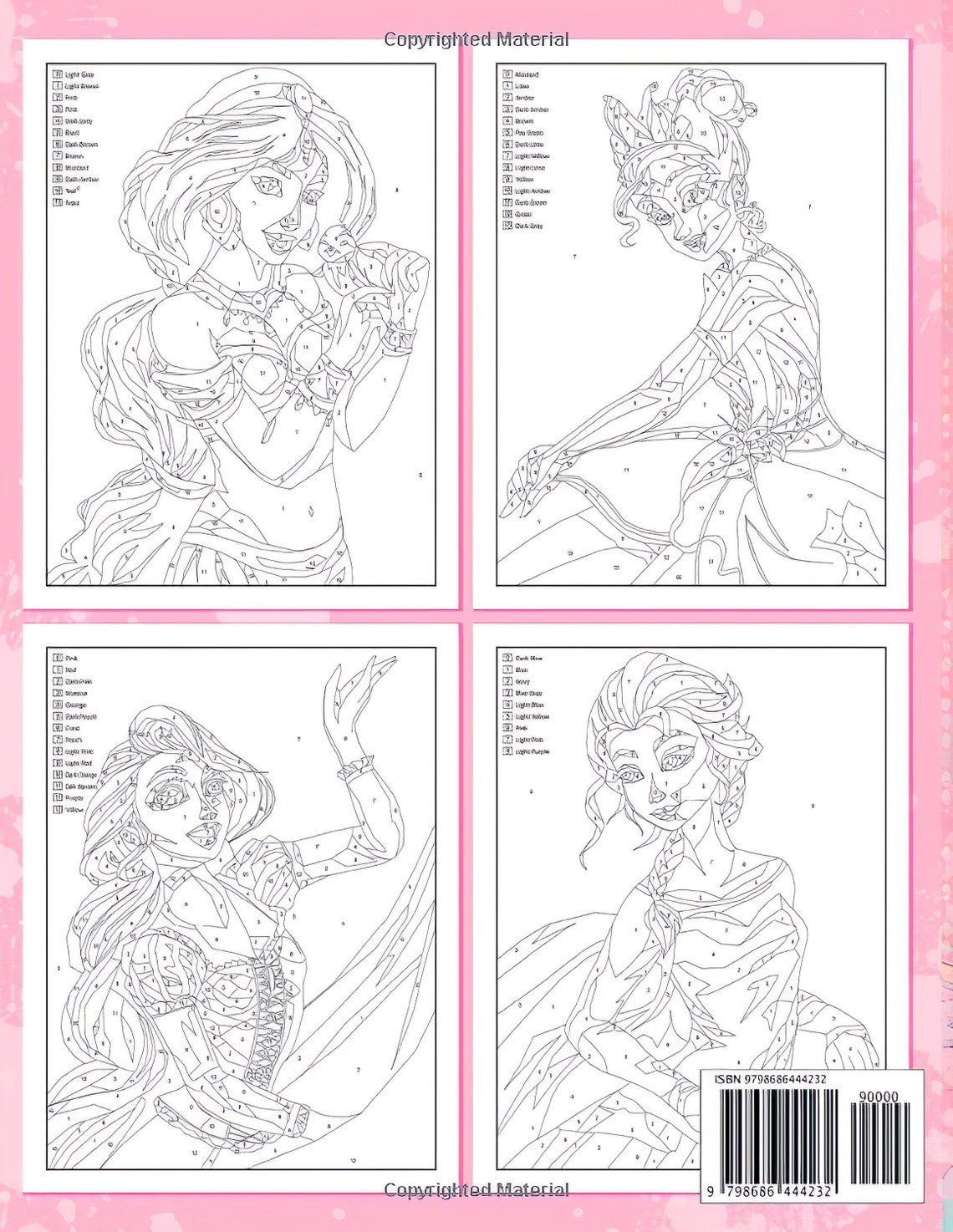 Princess Color by Number: Great Coloring Book for Adults - Etsy UK