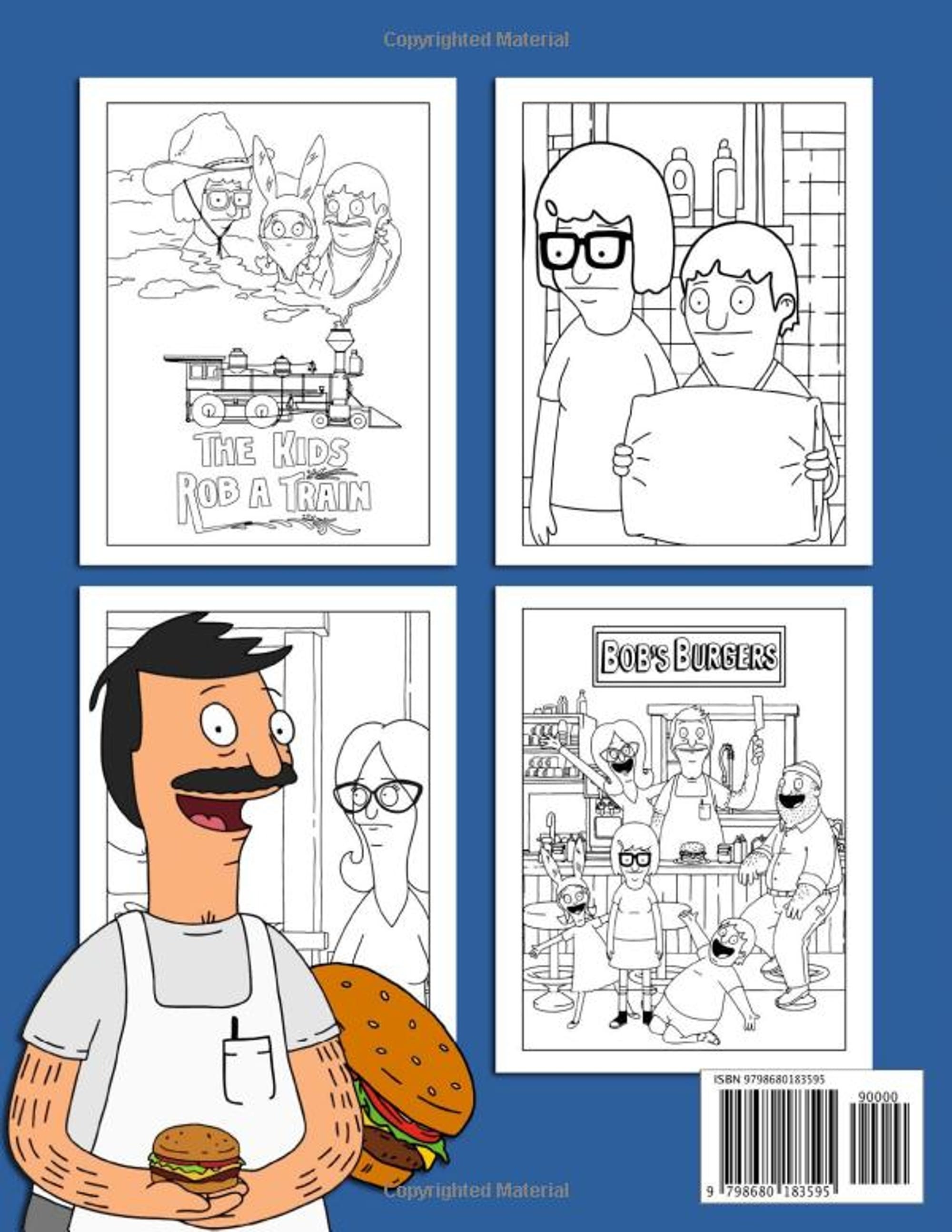 The Bobs Burgers Coloring Book Incredible Coloring Book for Etsy