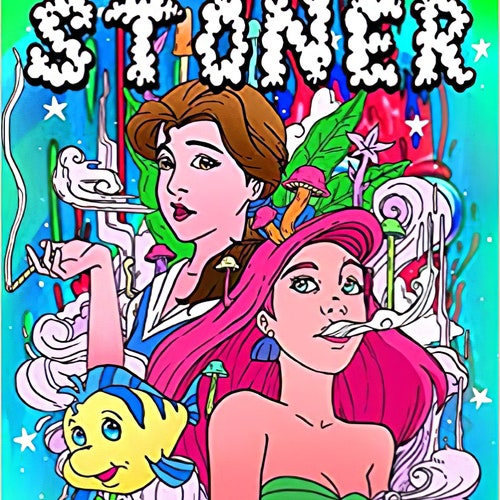 Princess Stoner Coloring Book: Great Coloring Book for Adults ...