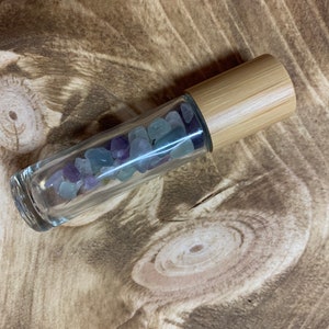 When It Hits You Feel No Pain - Headache and Migraine Essential Oil Roller Blend with Fluorite Healing Crystals