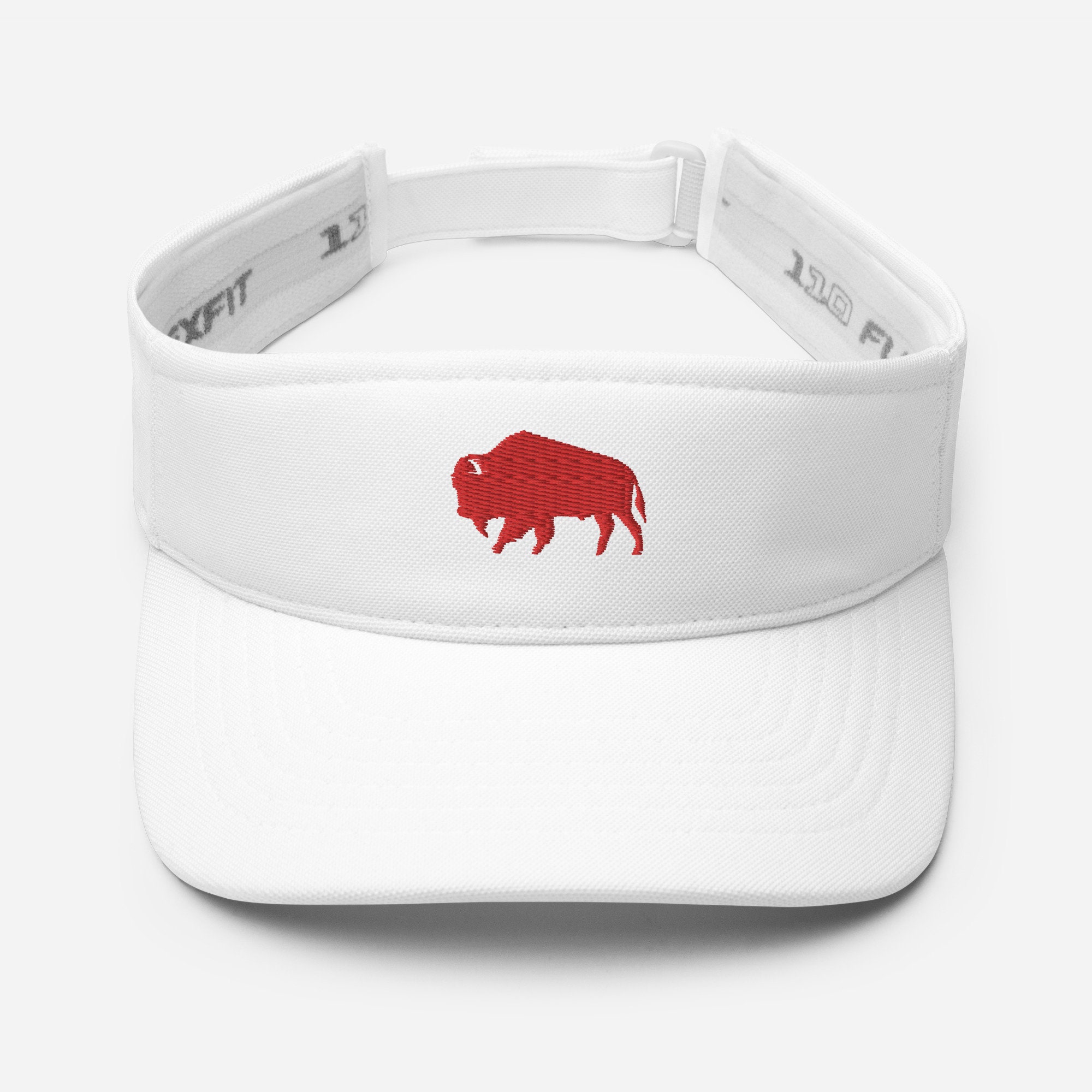 Embroidered Buffalo Visor - Flexfit Bison Cap, Adjustable Sports Hat - Etsy