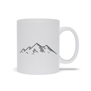 Mountain Range Coffee Mug | Coffee Mug with Mountains | Coffee Mug with Montain Range | Mountain Line Are Coffee Mug | Mountain Lover Mug
