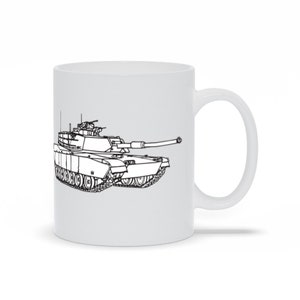 M1 Abrams Tank Coffee Mug: US Military Veteran Gift