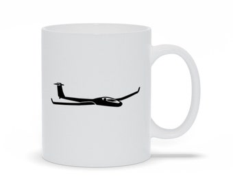 Sailplane Coffee Mug: Chasing Thermals, Glider Pilot Gift