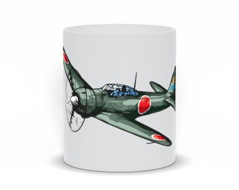 WWII Japanese Zero Fighter Plane Coffee Mug