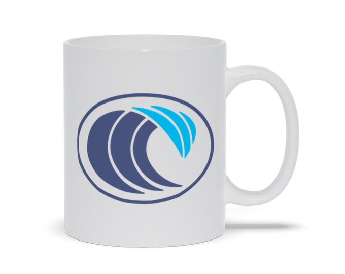 Blue Wave Coffee Mug | Beach House Coffee Mug | Hawaiin Blue Wave Mug | Tropical Wave Bug | Beach Coffee Mug | Ocean Coffee Mug