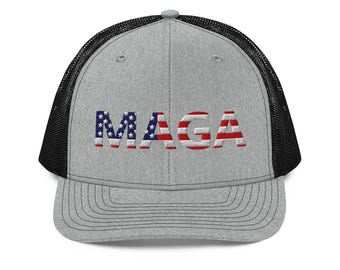 Gorra de camionero/gorra patriótica MAGA Richardson 112