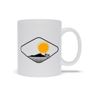 Island Sunset Coffee Mug: Tropical Beach House Decor