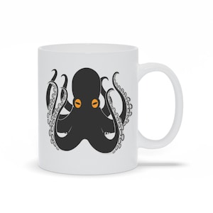 Happy Octopus Coffee Mug: Ocean Lover Gift