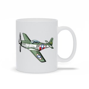 P-51 Mustang Coffee Mug: WWII Aviation History