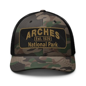 Casquette camouflage Arches National Park : Casquette Otto avec écusson brodé