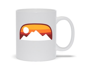 White Mountains Landscape Mugs | Coffee Mug with Mountains | The Mountains are Calling | Coffee Mug with Mountains | White Mountains Mug