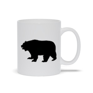 Black Bear Coffee Mug | Black Bear Coffee Company | Coffee Mug with Animal | Black Bear Mug | Coffee Mug with Bear | Grizzly Bear Coffee Mug