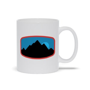 Mountains With Blue Sky Coffee Mug | Coffee Mug With Mountains | The Mountains Are Calling Mug |
