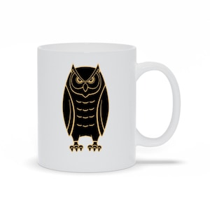 Uil koffiemok | Uil koffiemok | Leuke uilmok | Keramische koffiemok uil | Cadeau uilenliefhebber | Cadeau voor vogelspotters | Leuke uilcadeaus | Mok uil