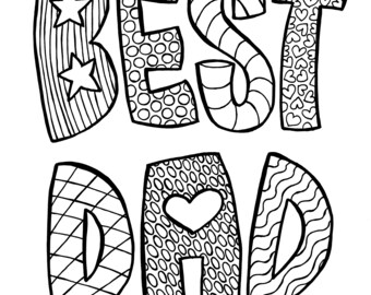 FATHER&#39;S DAY - Digital illustrations to download (English)