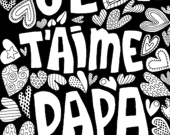 FATHER&#39;S DAY - Digital illustrations to download (French)