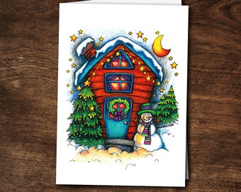 Carte de Noël - GingerBread House