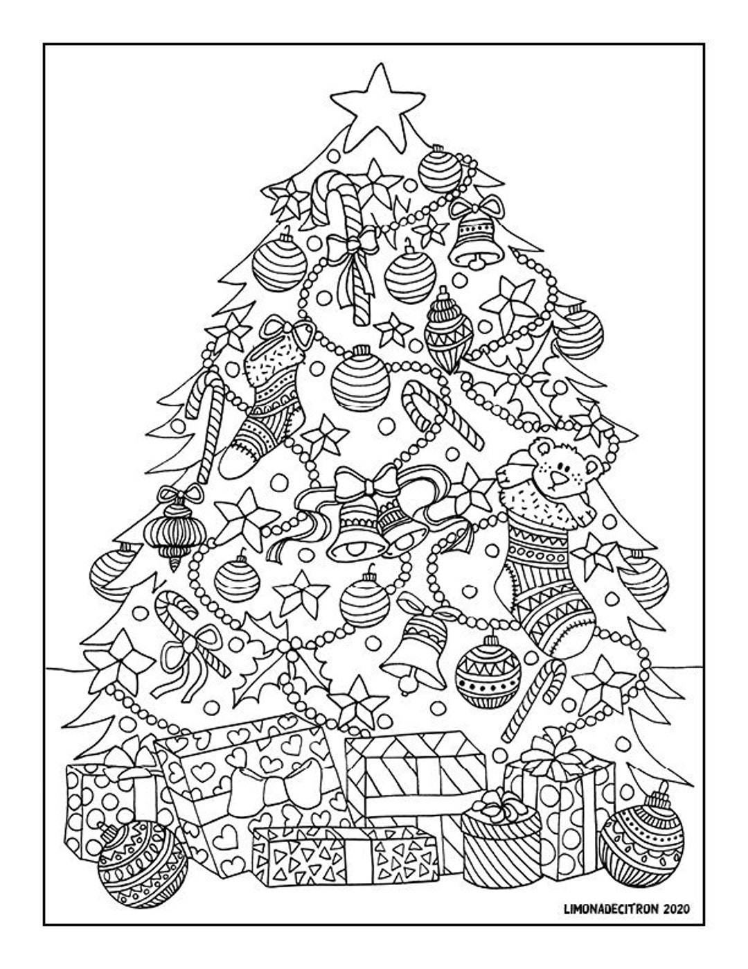 Christmas Coloring Page 21 - Etsy