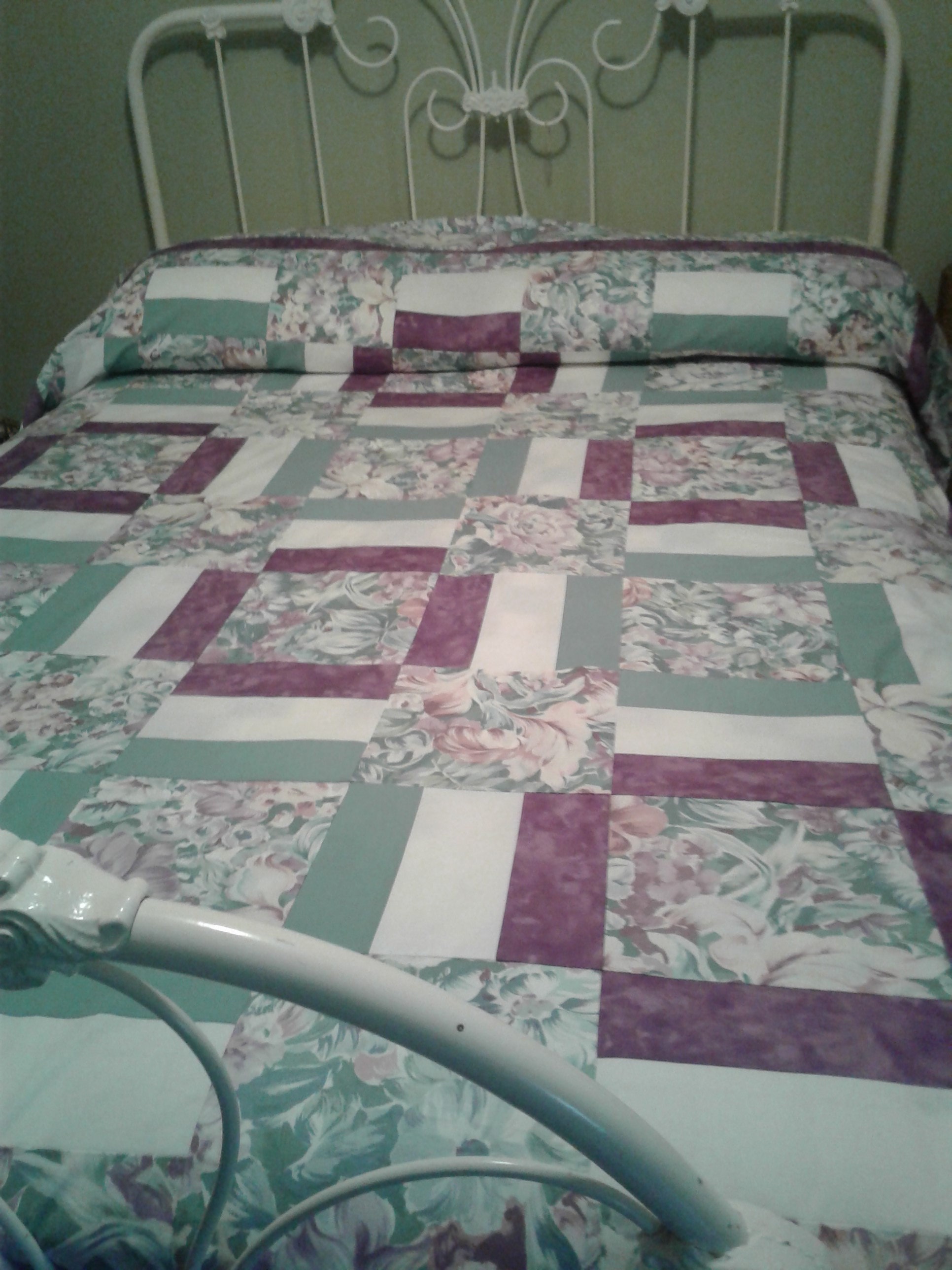 Handmade Quilt Double Bed Size Quilt or Coverlet Over Larger Etsy Canada