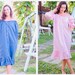 Linen Sleeper Dress: Custom Color Ruffle Loungewear - Etsy