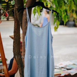 Linen Slip Dresses A-Line Dress Midi Linen Dress Long Linen Dress