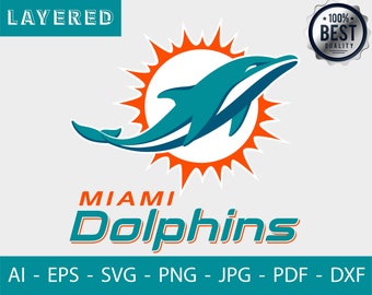 Miami Dolphins Logo Etsy Miami Dolphins Logo Etsy