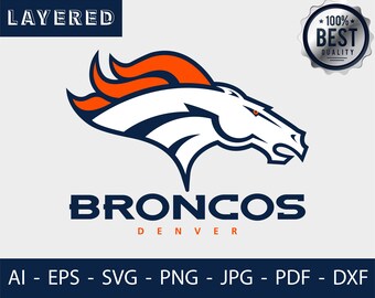 picture Broncos Logo Svg denver broncos svg etsy