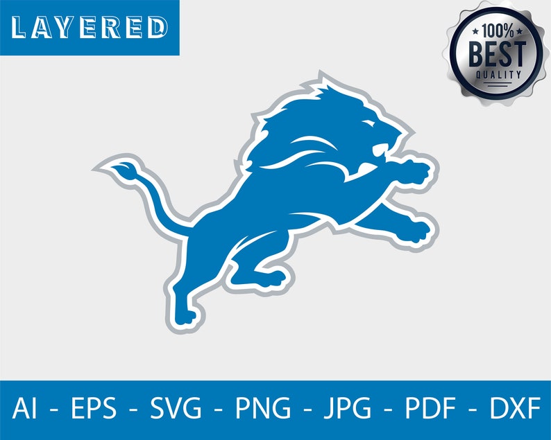 Detroit Lions Logo svg Detroit Lions cut file Lions vector ...