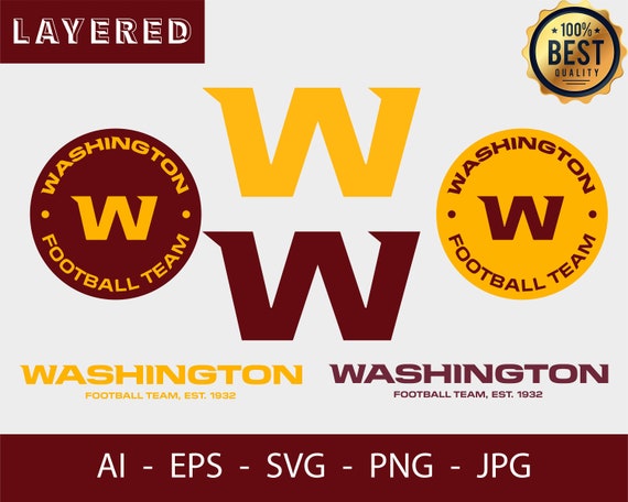 Washington Football Team Logo svg MULTIPACK cut file | Etsy