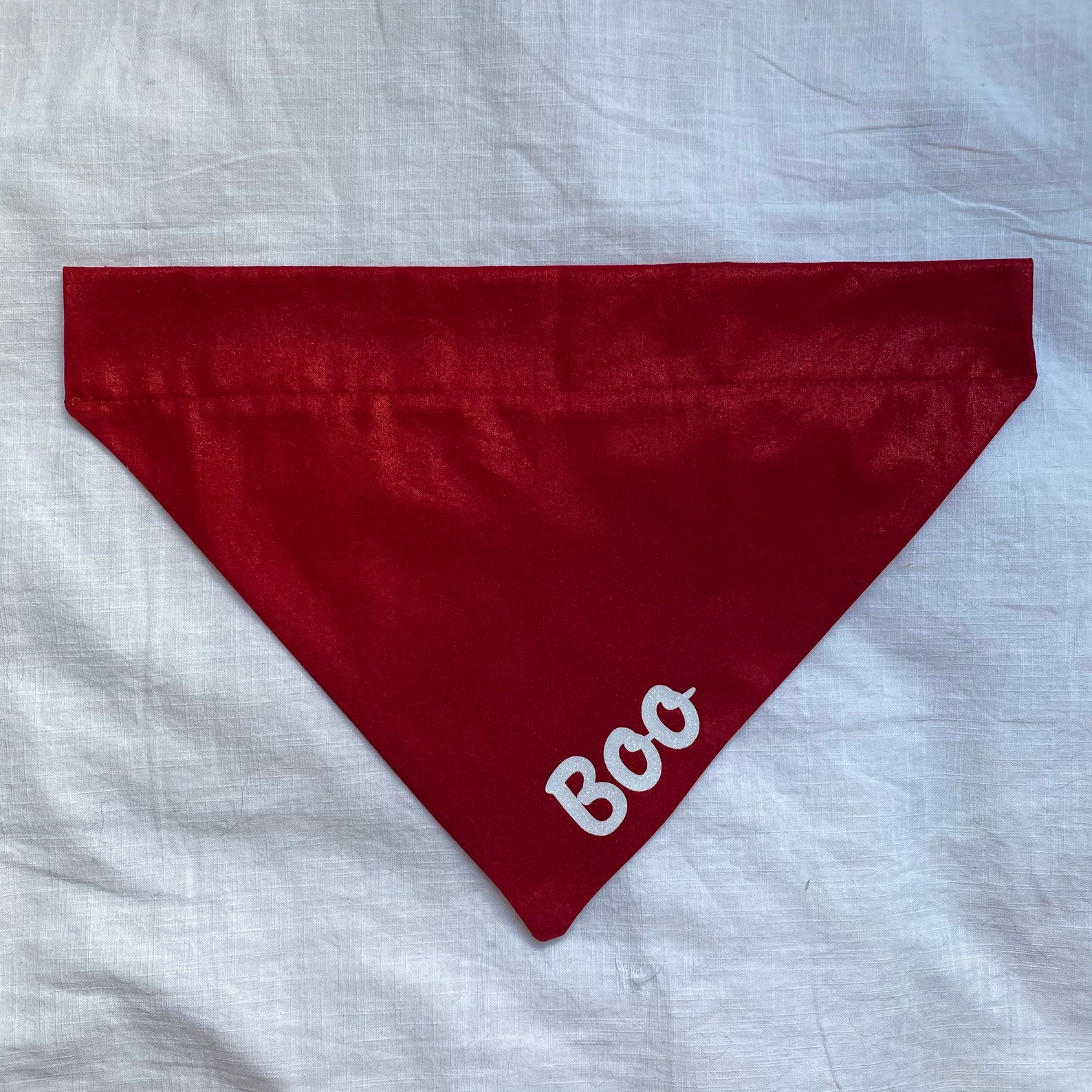 Sparkly Red Dog Bandana Option to Personalise Etsy