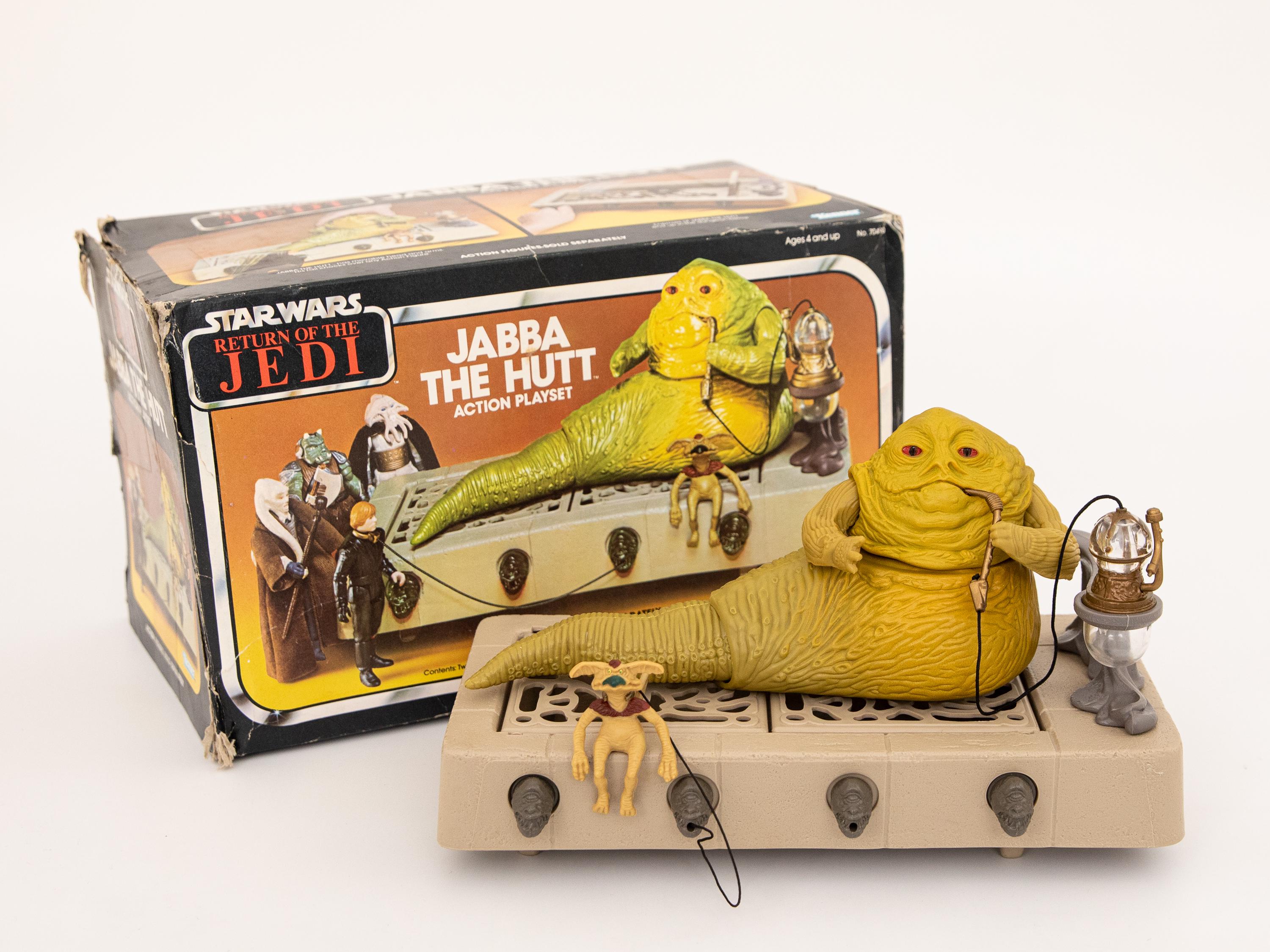 1983 Star Wars ROTJ Jabba the Hutt Playset Vintage Kenner Figure
