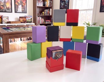 TCG Standard Deck Box Holds 60+ Cards – Mix & Match Colors - 3D-Printed