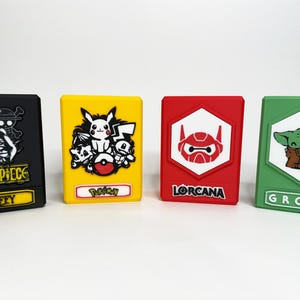 Cajas de mazos TCG personalizadas - Regalos - Pokémon, Lorcana, Magic the Gathering, One Piece, Yu-Gi-Oh - Cajas de mazos con colores para mezclar y combinar