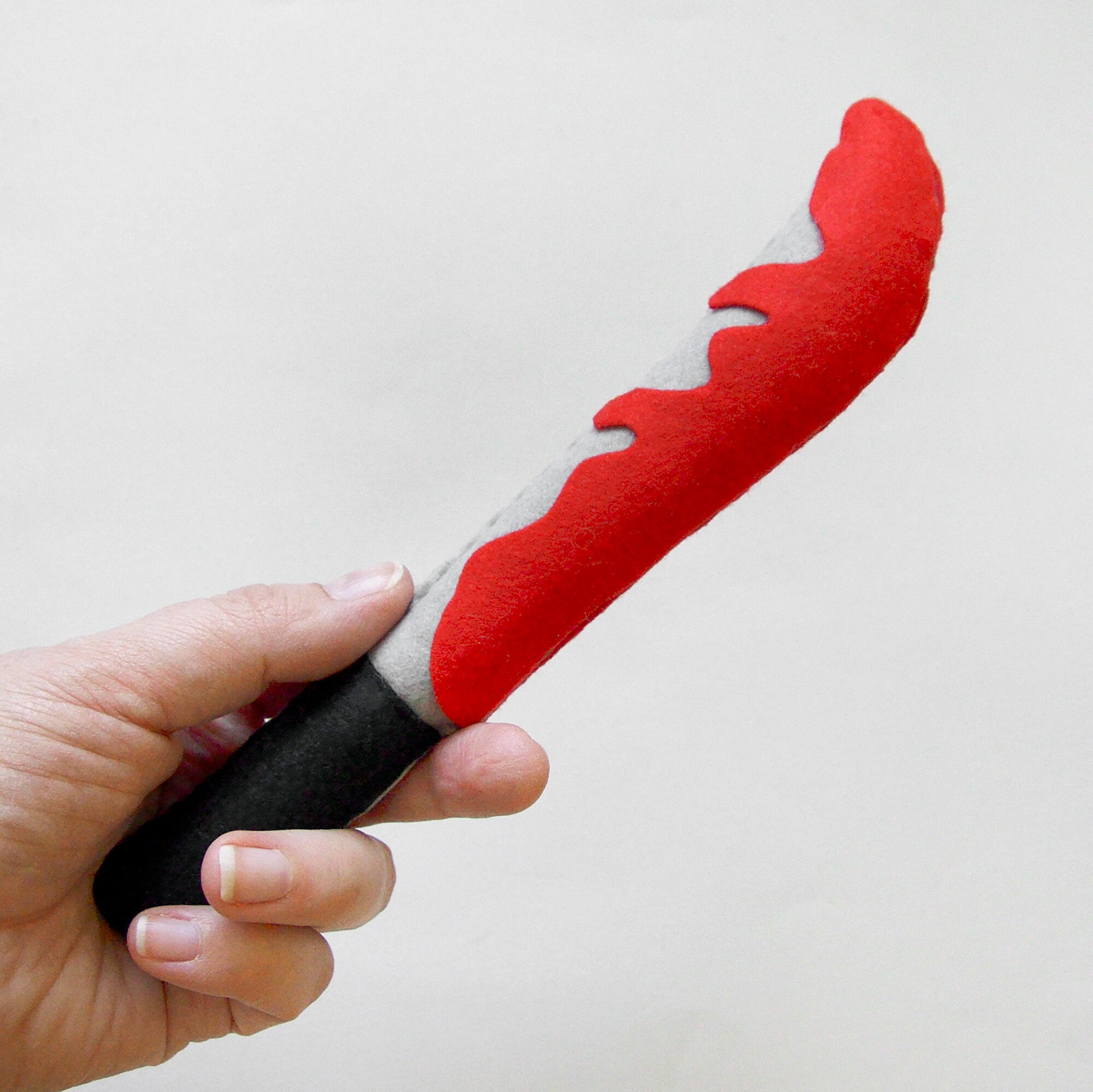 Bloody knife felt toy Halloween party Handmade spooky decor Etsy
