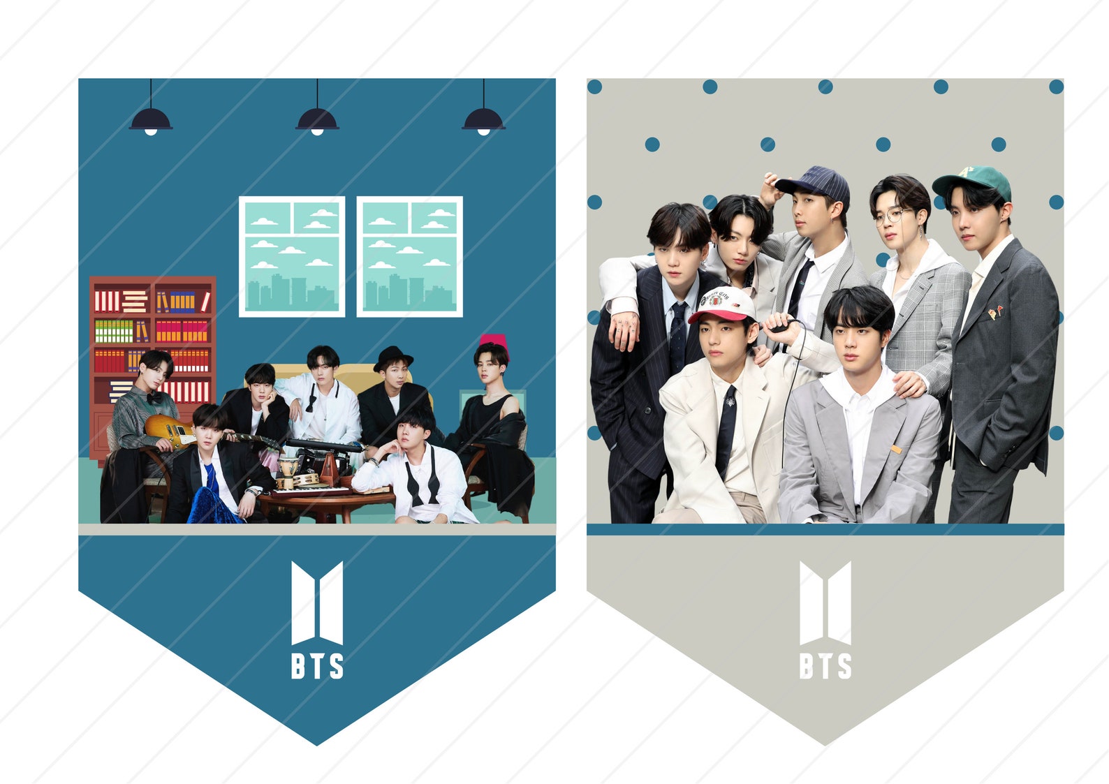 Bts BE Banner Set Digital Download Bts Party Decoration Bts Etsy