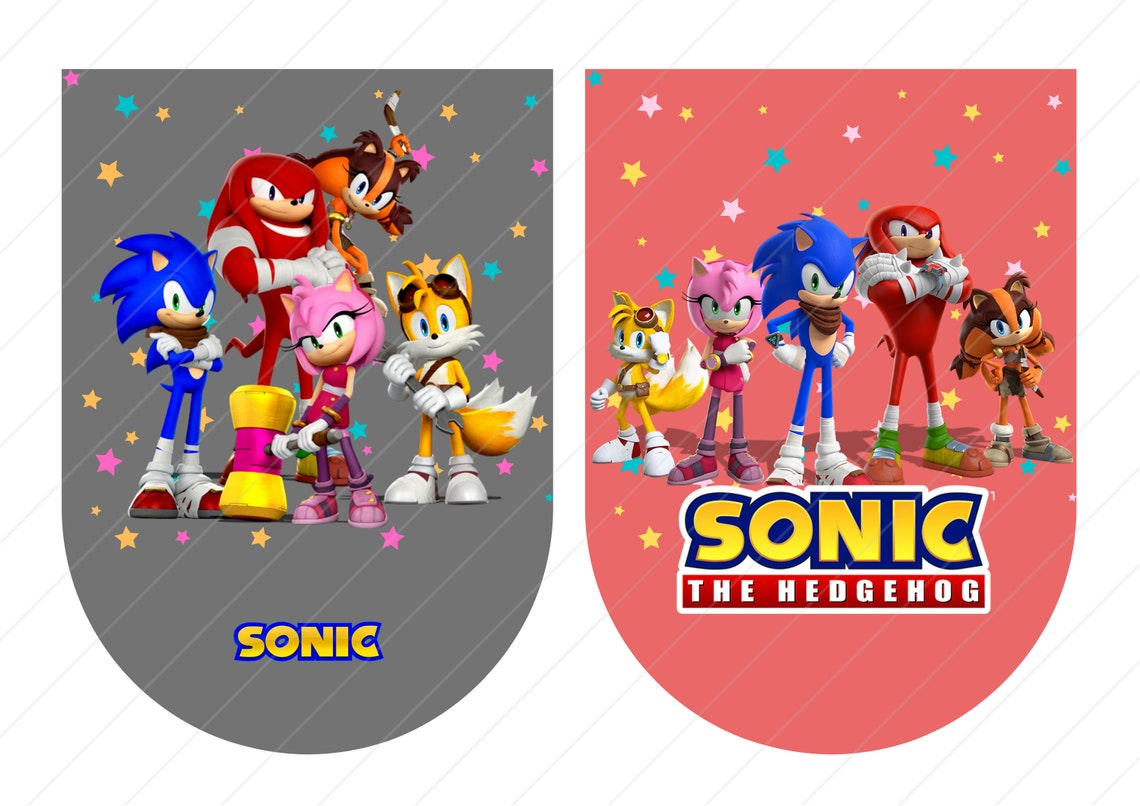 Sonic The Hedgehog Banner Flag Digital Download Sonic The Etsy