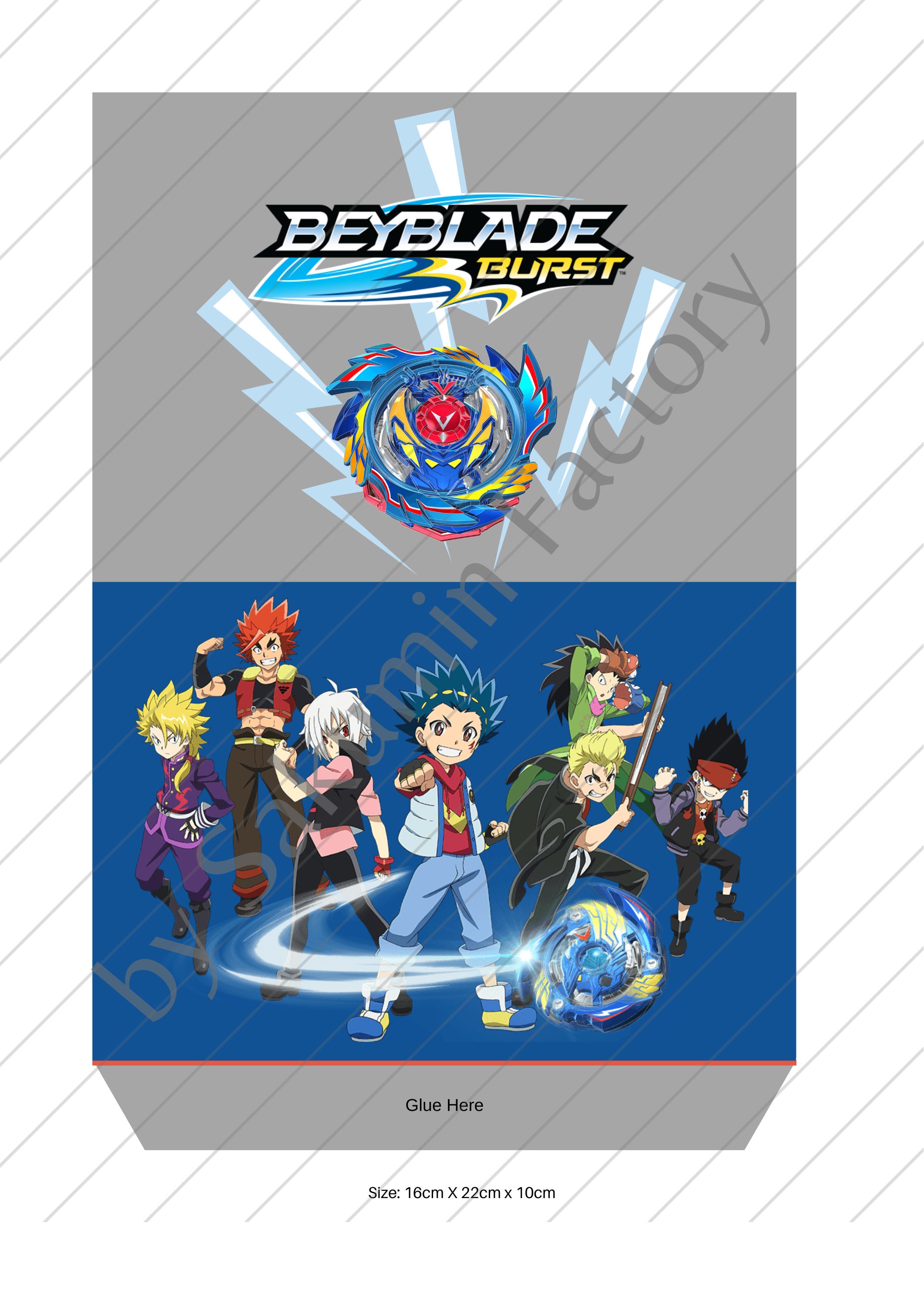Beyblade Paper Bag Template Instant Download Beyblade Digital Etsy Beyblade Paper Bag Template Instant Download Beyblade Digital Etsy